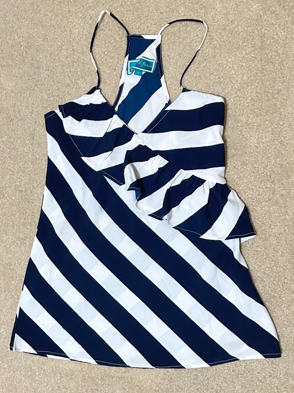 Southern Frock Racer Back Ruffle Top